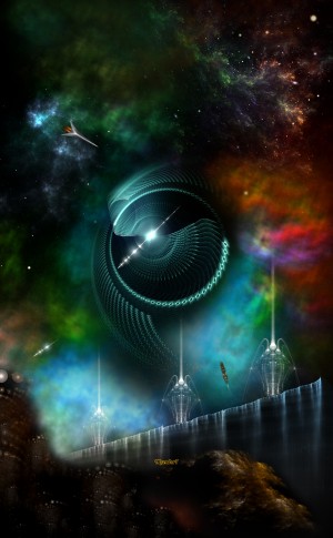 Flight Of The Corbius Fractal Art Spacescape